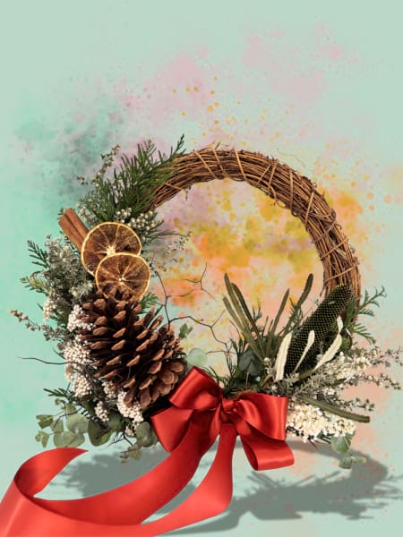 FESTIVE CHRISTMAS WREATH