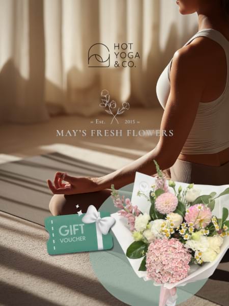 Flowers & Yoga or Pilates Session Package