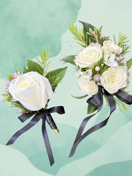 Formal Wrist Corsage & Buttonhole