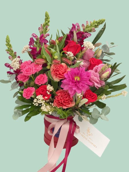 HAT BOX FLORAL ARRANGEMENTS